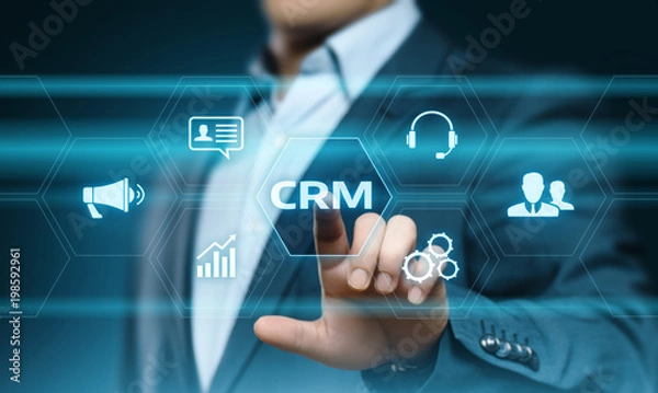 Obraz CRM Customer Relationship Management Business Internet Techology Concept