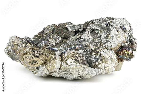 Fototapeta 99.7% fine manganese isolated on white background