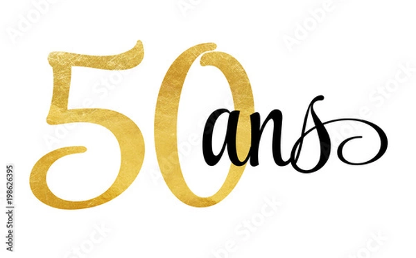 Obraz 50 ans - signature
