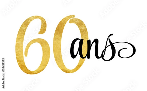 Obraz 60 ans - signature