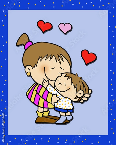 Fototapeta Mãe e Filho