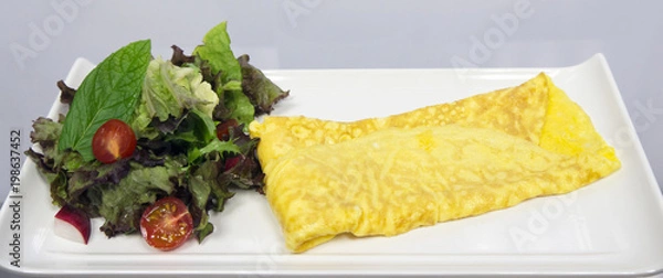 Obraz With omelets and greens