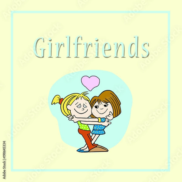 Fototapeta girlfriends