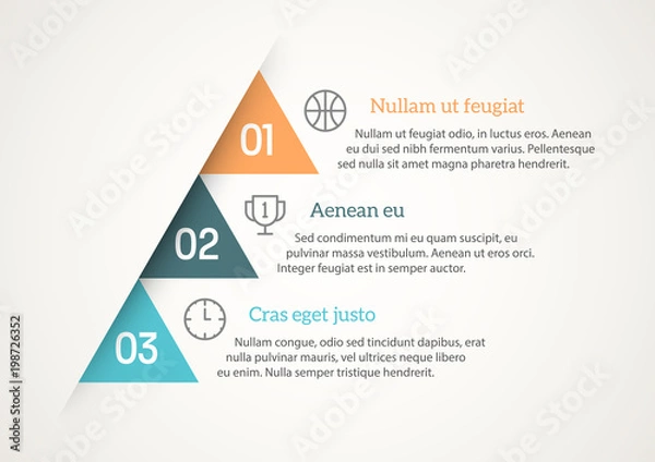 Fototapeta Numbered List Template