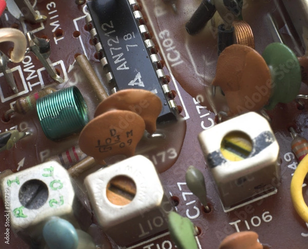 Obraz inside an old radio