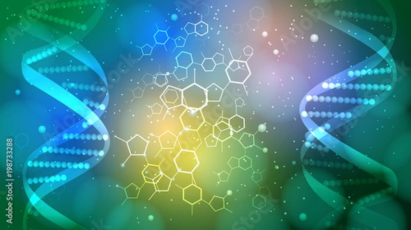 Obraz DNA vector medical background