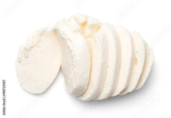 Obraz Mozzarella na białym tle