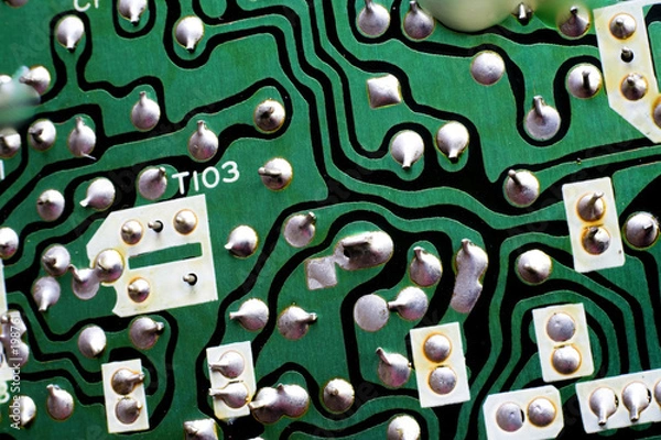 Obraz inside an old radio