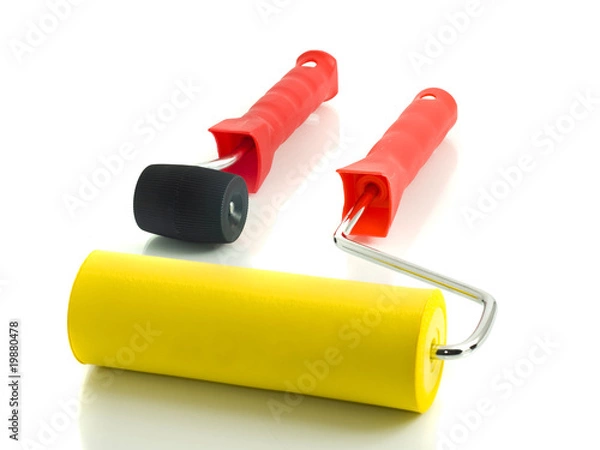 Obraz Rollers for renovation on the white