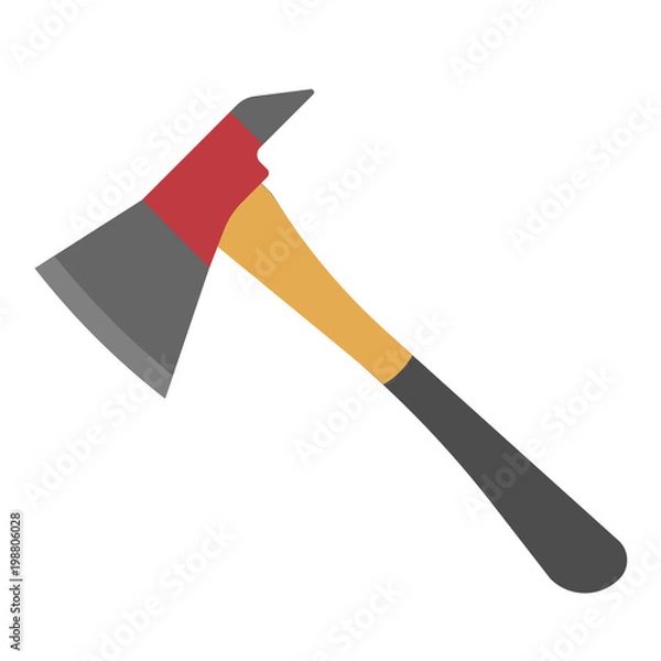 Obraz fire ax vector illustration