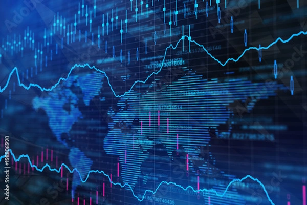 Obraz Kreatywne tło forex