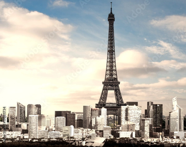 Obraz la Torre Eiffel sovrasta Parigi