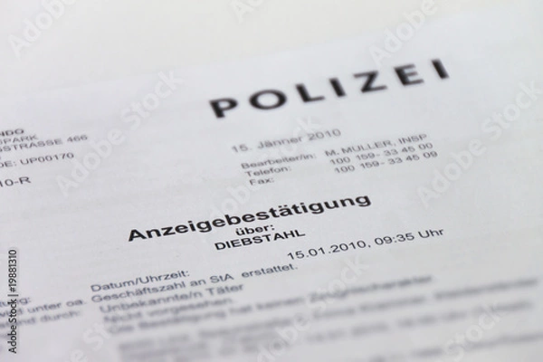 Fototapeta Verbrechen 001