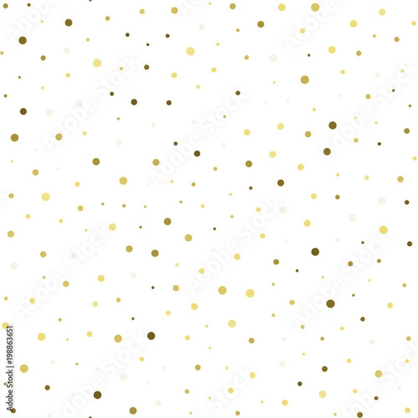 Fototapeta Seamless pattern with chaotic circles. Vector texture