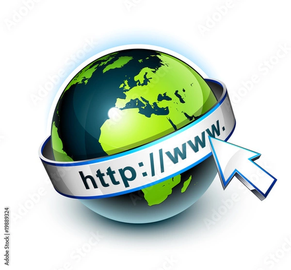 Obraz Koncepcja komunikacji internetowej