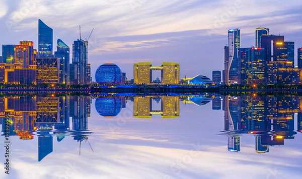 Obraz Hangzhou CBD night view