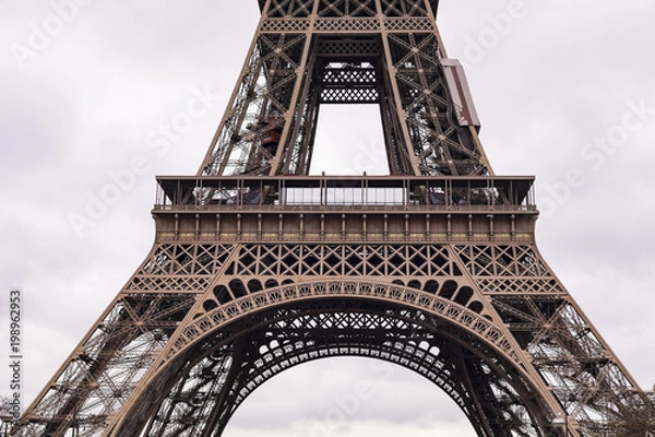 Obraz Close Up Eiffel Tower In Paris