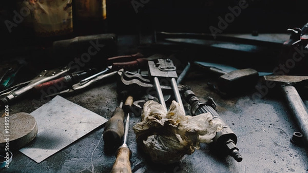 Obraz Worktop of the mechanic