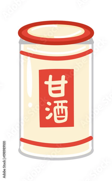 Fototapeta 甘酒のイラスト素材