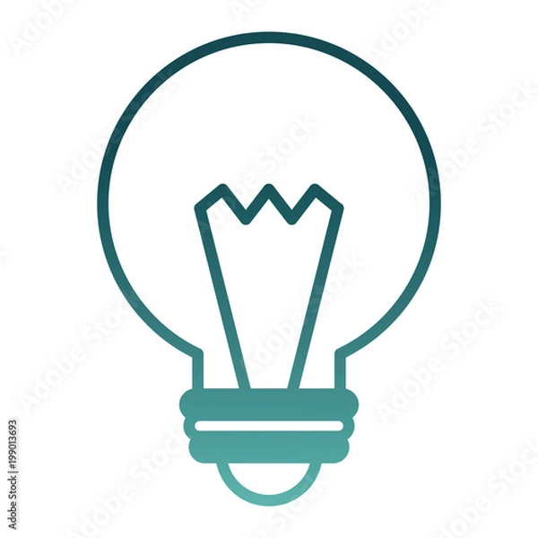Fototapeta bulb light idea isolated icon vector illustration design