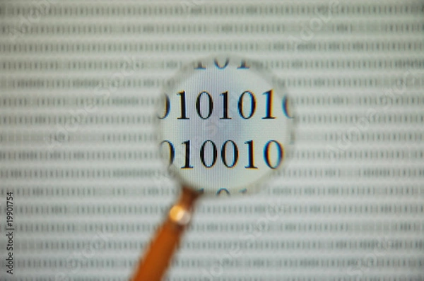 Obraz binary code