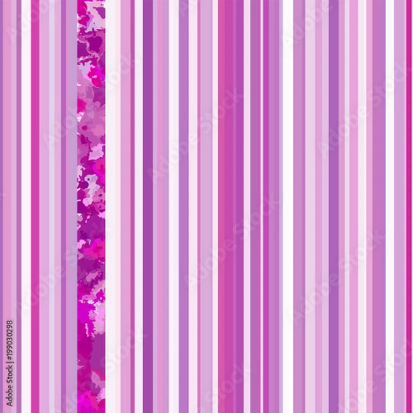 Fototapeta Seamless vertical lines pattern. Vector pink background