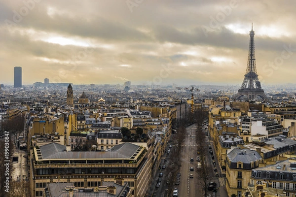 Obraz Eiffel Tower After Rain In Paris