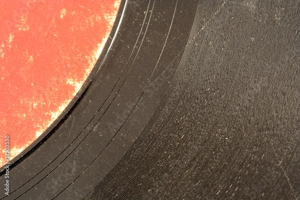 Obraz Old record album macro