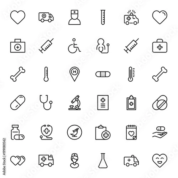 Fototapeta Pharmacy flat icon