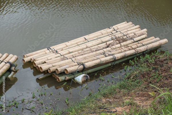 Obraz Bamboo raft