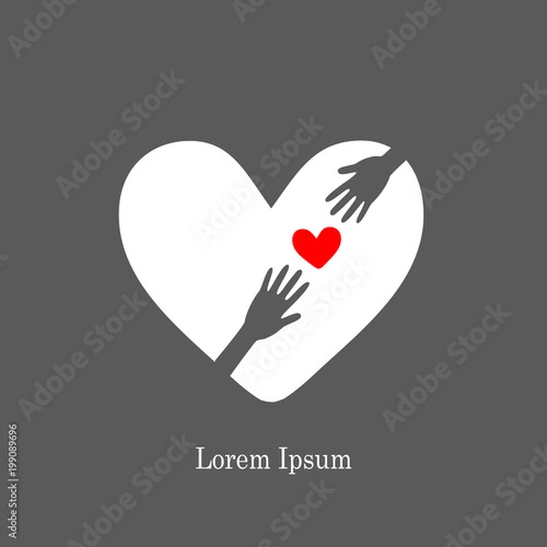 Obraz Heart and hand3