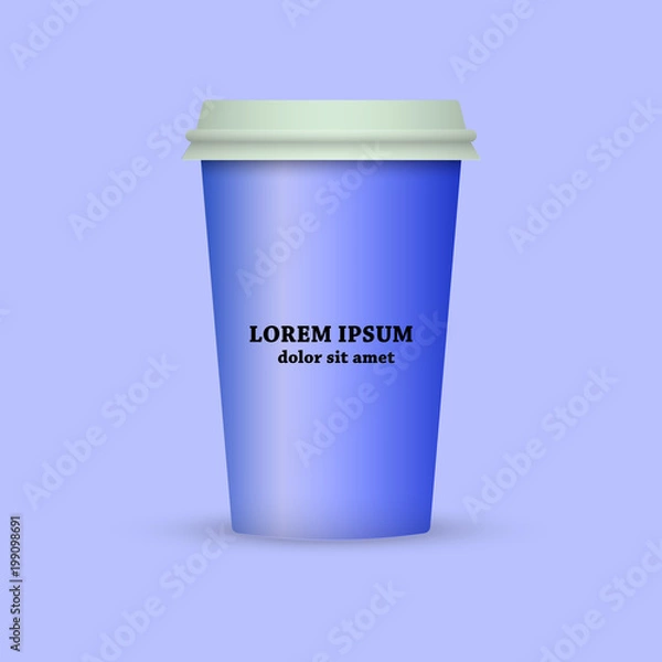 Fototapeta coffee mug vector icon