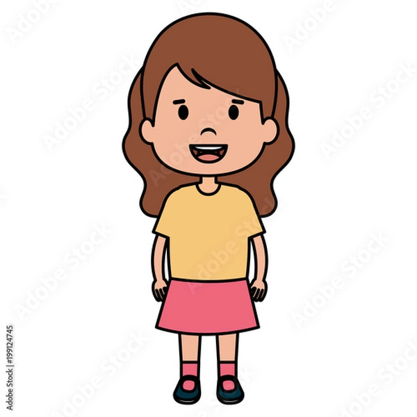 Obraz happy little boy character vector illustration design