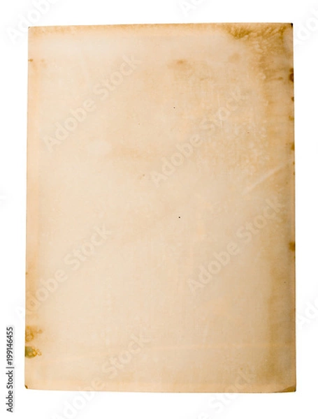 Obraz Old paper on white background.