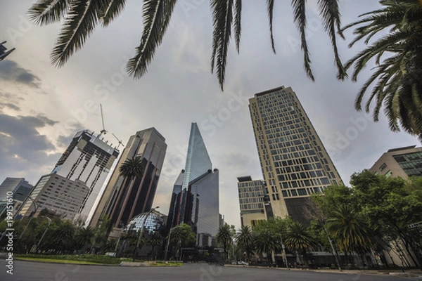Fototapeta Paseo de La Reforma Square - Mexico City, Mexico