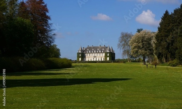 Obraz Le parc Solvay et son château.