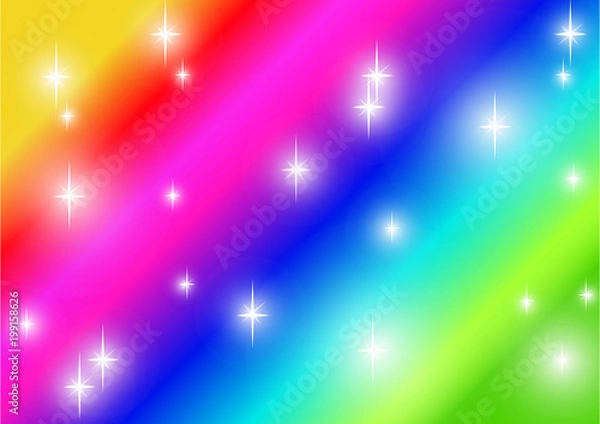 Obraz Multi-colored background with stars.