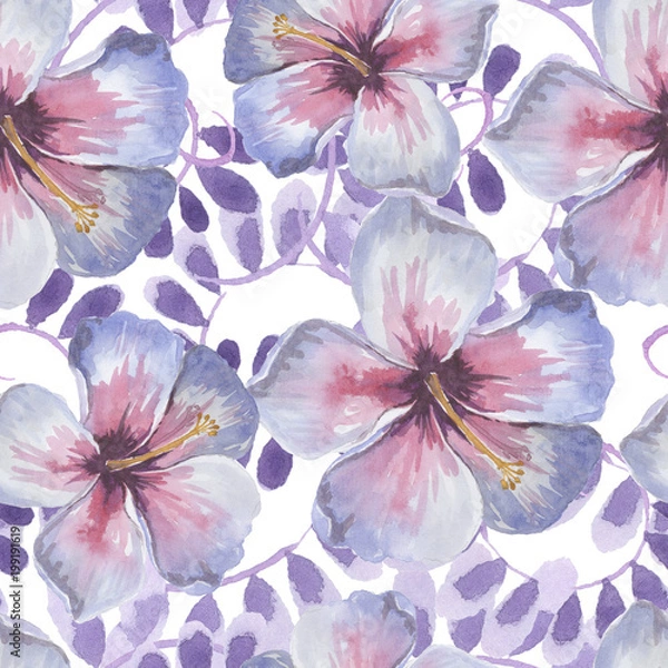 Obraz Seamless wallpaper, floral backgrounds. greeting card..Stylish wallpaper, patterns
