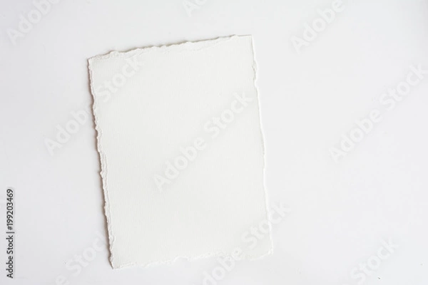 Obraz Top view white design paper table copy space