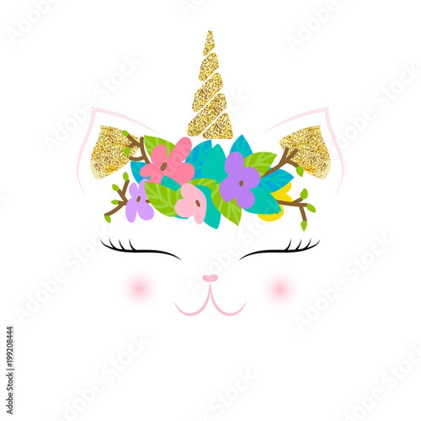 Obraz Cat Unicorn Face