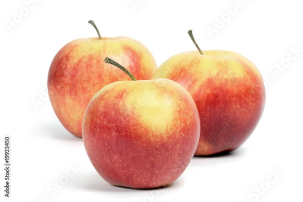 Obraz Three ruddy apples.