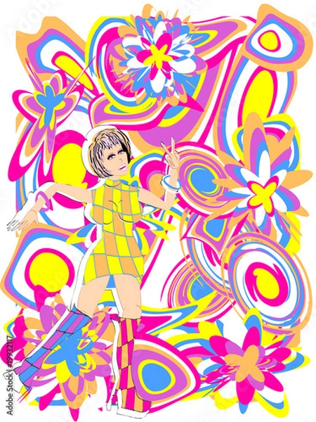 Obraz Retro dancing girl