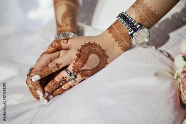 Obraz Arabic Couple Henna Hands