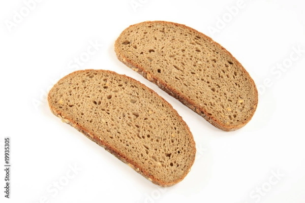 Fototapeta Zwei Brotscheiben