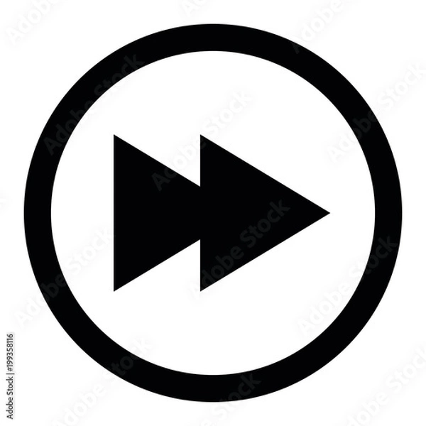 Obraz Vorspulen Symbol Umrandung