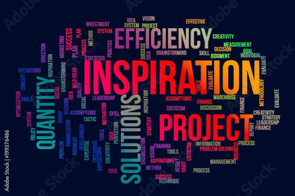 Obraz Abstract business, for web page, wallpaper or graphic design. Words cloud, word-cloud, text, digital & concept.