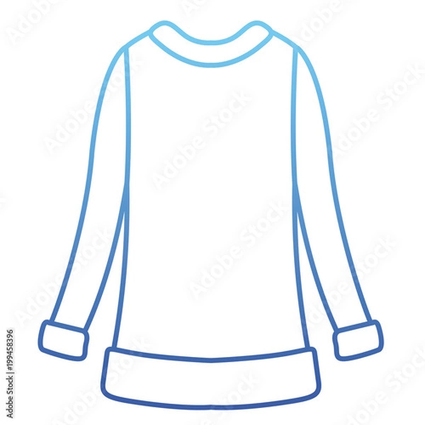 Fototapeta Wool sweater clothes icon