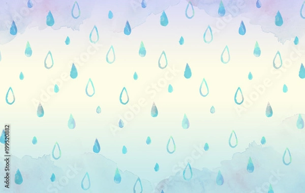 Obraz 梅雨のアナログ風背景