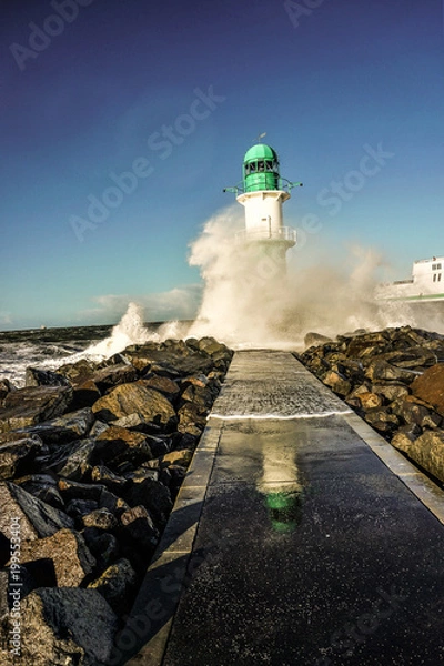 Obraz Leuchtturm Warnemünde 2