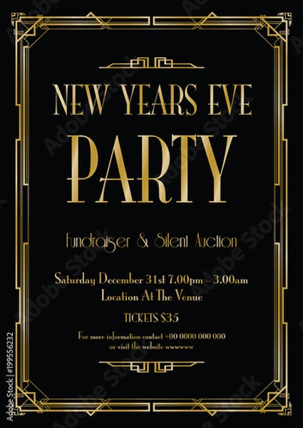 Fototapeta New Years eve party background